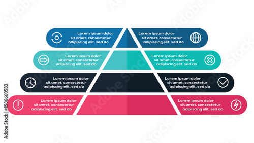 Business Timeline infographic with 8 steps, options, parts or processes. Template for web 