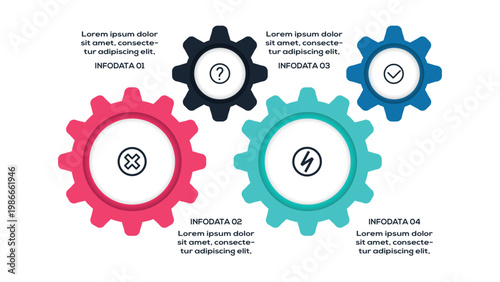 Business Timeline infographic with 4 steps, options, parts or processes. Template for web 