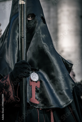 Semana Santa Valladolid, desfiles procesionales de manifestación religiosa católica en Valladolid España. celebración de la Semana Santa en España actos religiosos que recuerdan la muerte y resurrecci