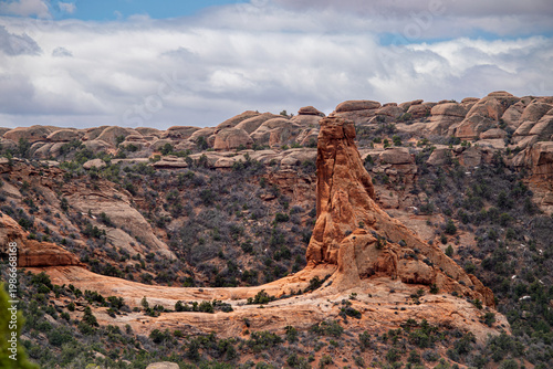 Canvas Print Sand Flats Recreation Area in Moab, Utabh
