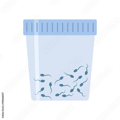 Sperm samples ready for fertility treatment.