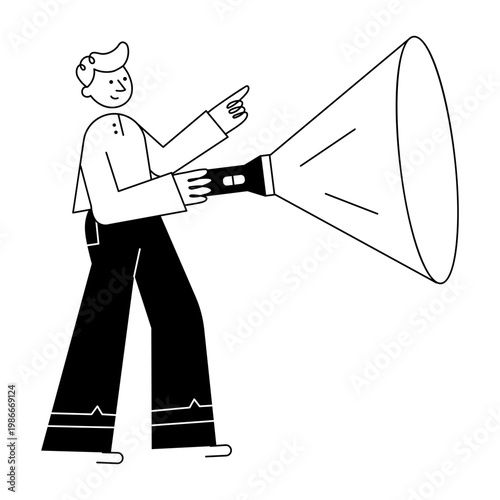 A doodle style illustration showing finding path
