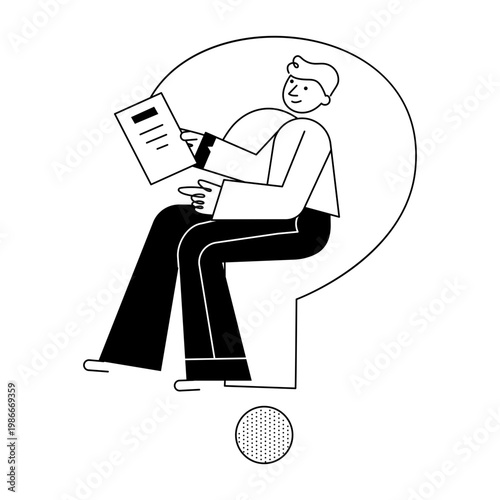 A sketchy style illustration representing confusion
