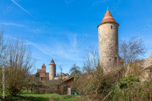Krugsturm an der Stadtmauer von Dinkelsbühl, Bayern