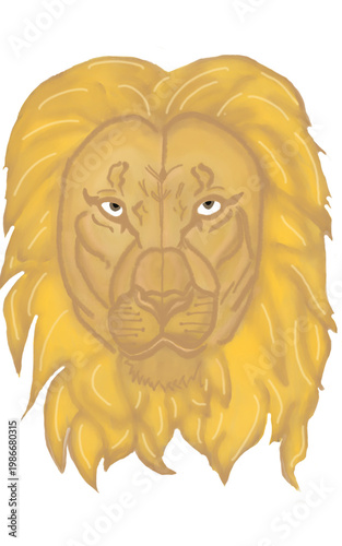 Lion colored by Rifdanajah