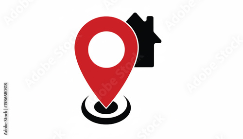 Map pin icon with search pin location symbol and loading arrows around a document folder shape featuring navigation, routing, GPS marker with place