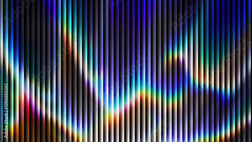 Vibrant digital wave pattern with colorful gradient