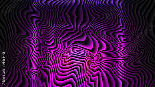 Vibrant purple abstract background with wavy lines