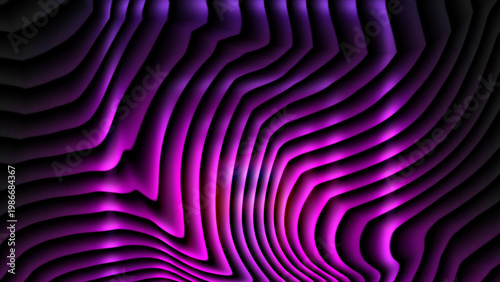 Vibrant purple wavy lines abstract background