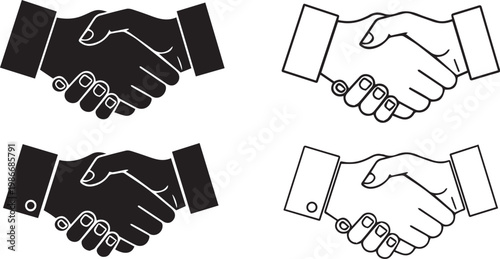 handshake vector illustration