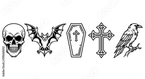 Black and white tattoo designs symbols.