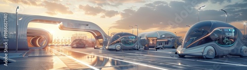 An illustrative 3D model of a futuristic sports arena powered by renewable energy sources  ,3D style