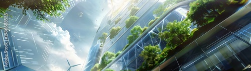 An illustrative 3D model of a futuristic sports arena powered by renewable energy sources  ,3D style