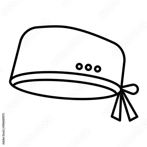 Medical Cap Line Icon Editable Stroke 