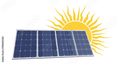 Solar Panel Renewable Energy Source System.