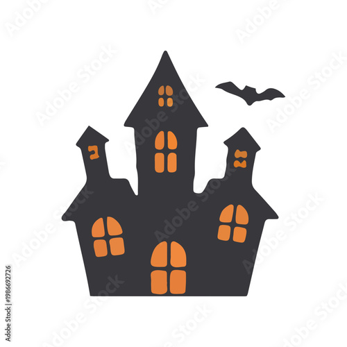 Halloween Haunted House Icon