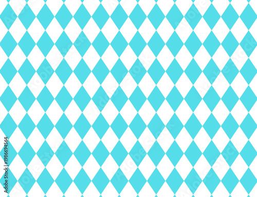 ダイヤ柄のパターンイラスト ブルー版