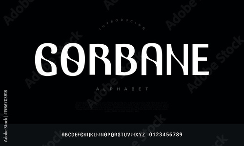 Gorbane Elegant Serif Display Alphabet with Fluid Curves and Sophisticated Luxury Style for Fashion Branding