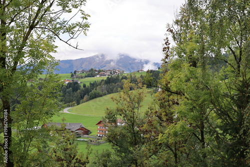 Idyllic landscape in the South Tyrolean municipality of Terenten, Italy