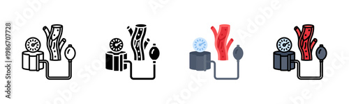 Blood Pressure Icon Pack In Multiple Styles