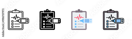 Clinical Readings Icon Pack In Multiple Styles