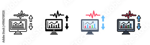 Health Trend Analysis Icon Pack In Multiple Styles