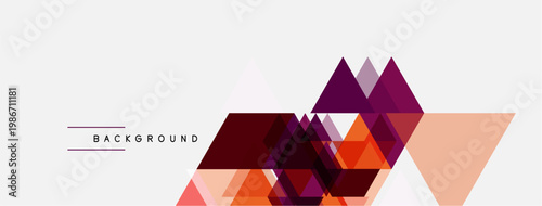 Bild auf Leinwand Abstract geometric shapes overlap, creating dynamic visual texture