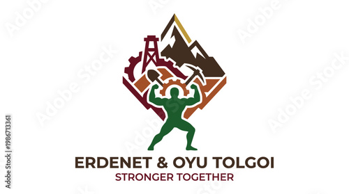 Erdenet  Oyu Tolgoi Stronger Together Logo