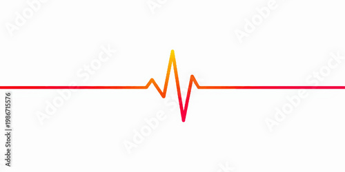 Financial heartbeat chart showing a 3d red line graph and progress arrow moving up to represent success and growth in the market economy