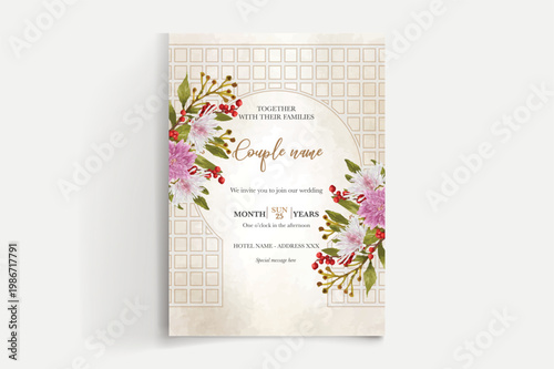 Save the date wedding invitation templates