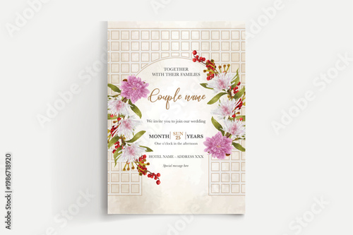 Save the date wedding invitation templates