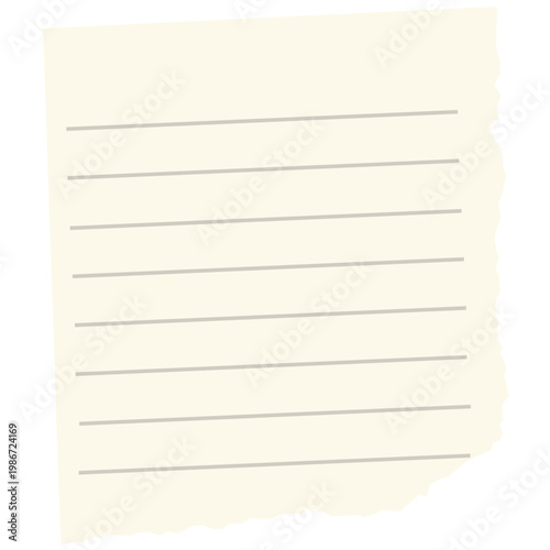 Torn Ripped Notebook Papper Illustration