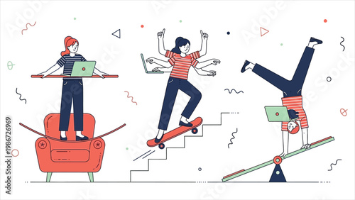 A Playful Exploration of Multitasking, Agility, and the Radical Balance of Professional Life.