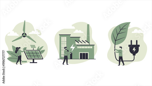 Sustainable Energy and Green Technology Concept