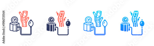 Blood Pressure Icon Pack In Multiple Styles