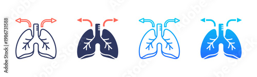 Respiratory Rate Icon Pack In Multiple Styles