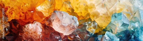 Artistic close-up of raw minerals, highlighting their natural forms and textures, symbolizing the earth s hidden treasures waiting to be extracted