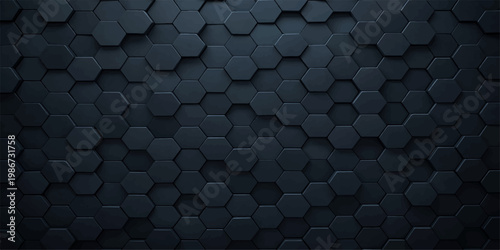 Abstract Hexagonal Texture Abstract: A captivating textured surface formed by an intricate arrangement of repeating hexagonal shapes. for Website. Background, Branding