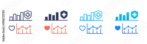 Health Metrics Icon Pack In Multiple Styles