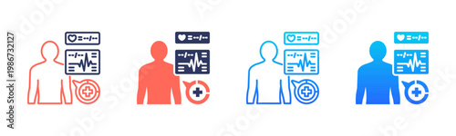 Patient Vital Insights Icon Pack In Multiple Styles