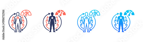 Metabolic Indicators Icon Pack In Multiple Styles