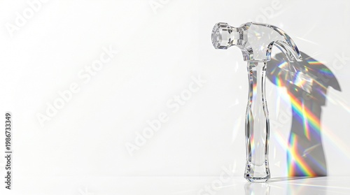 Creative Labour Day Concept with Single Hero Object on Solid Color Background Featuring Symbolic Work Tools and Modern Workforce Appreciation Theme with Ample Copy Space for Text Overlay Commercial St