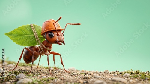 Creative Labour Day Concept with Single Hero Object on Solid Color Background Featuring Symbolic Work Tools and Modern Workforce Appreciation Theme with Ample Copy Space for Text Overlay Commercial St