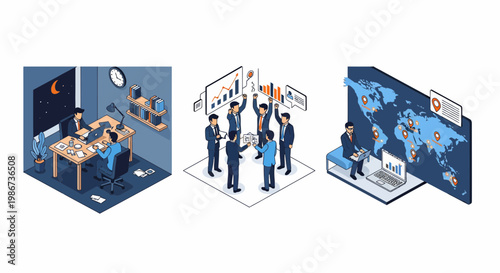 Team Work Grow Goal Plan Map Data Lead Win Sale Big New Idea Biz Pro