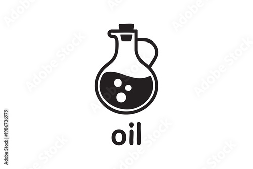 Oil And Fuel Symbol For Energy Supply And Industrial Design
