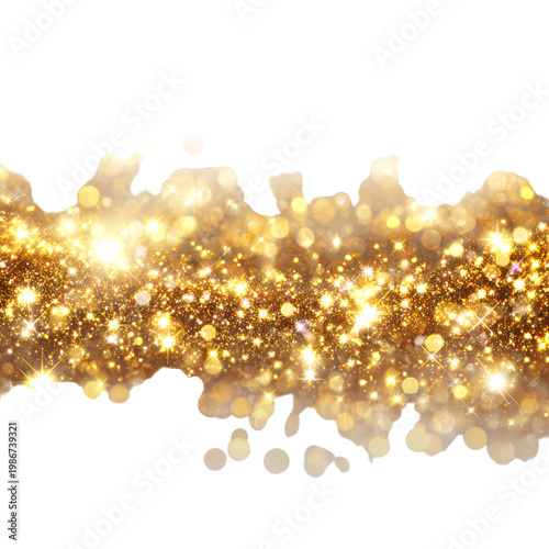 Bright Sparkling Golden Glitter Bokeh with Stardust Particles Usage and Benefits