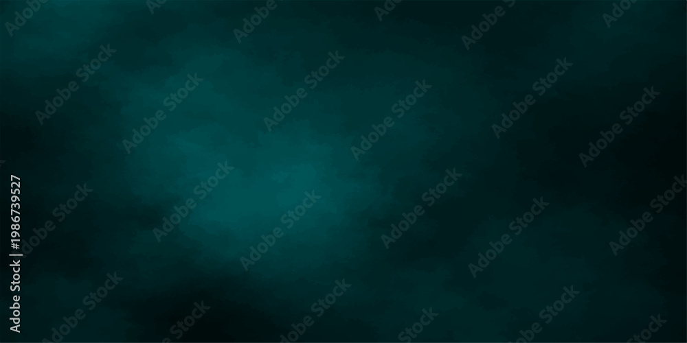 Naklejka premium Green and blue grunge dark blue smoke cloud texture background with foggy storm sky motion and abstract night design wallpaper