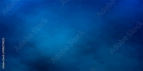 Blue abstract grunge background with dark storm clouds, smoky texture, and ocean night sky design wallpaper