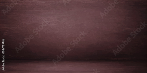 Dark empty grunge room with old concrete wall texture interior and vintage worn surface backdrop