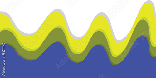 Abstract Wavy Layers Background with Dynamic Flowing Shapes.